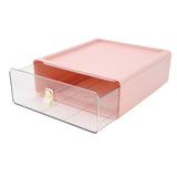 Clear Drawer Storage Box Large Capacity Desktop Drawer Storage Container Organizer for Office Pink In Australia - Darrahopens