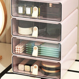 Clear Drawer Storage Box Large Capacity Desktop Drawer Storage Container Organizer for Office Pink In Australia - Darrahopens