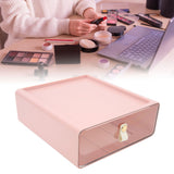 Clear Drawer Storage Box Large Capacity Desktop Drawer Storage Container Organizer for Office Pink In Australia - Darrahopens