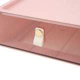 Clear Drawer Storage Box Large Capacity Desktop Drawer Storage Container Organizer for Office Pink In Australia - Darrahopens