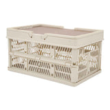 Camping Picnic Basket Foldable Large Capacity Multifunction Handheld Camping Storage Basket Camping Storage Box Grey White M In Australia - Darrahopens