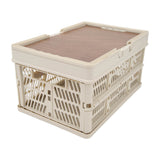 Camping Picnic Basket Foldable Large Capacity Multifunction Handheld Camping Storage Basket Camping Storage Box Grey White M In Australia - Darrahopens