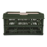 Camping Picnic Basket Foldable Large Capacity Multifunction Handheld Camping Storage Basket Camping Storage Box Green S