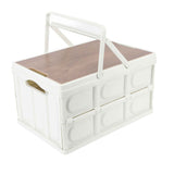 Camp Box Outdoor Camping Portable Storage Box with Handle Removable Foldable Camping Portable Wooden Lid Storage Box S In Australia - Darrahopens