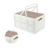 Camp Box Outdoor Camping Portable Storage Box with Handle Removable Foldable Camping Portable Wooden Lid Storage Box S In Australia - Darrahopens
