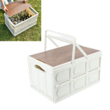 Camp Box Outdoor Camping Portable Storage Box with Handle Removable Foldable Camping Portable Wooden Lid Storage Box S In Australia - Darrahopens