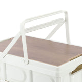 Camp Box Outdoor Camping Portable Storage Box with Handle Removable Foldable Camping Portable Wooden Lid Storage Box S In Australia - Darrahopens