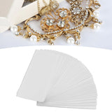 360Pcs Necklace Chain Adhesive Pouch Jewelry Display Bag Transparent PVC for Home Showcase