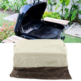 BBQ Grill Cover Waterproof Oxford Cloth Outdoor Rainproof Dustproof Sunproof Built in Grill Top Cover Grill Cover Beige Coffe Color Blocking In Australia - Darrahopens