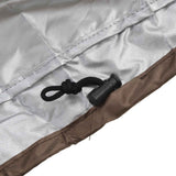 BBQ Grill Cover Waterproof Oxford Cloth Outdoor Rainproof Dustproof Sunproof Built in Grill Top Cover Grill Cover Beige Coffe Color Blocking In Australia - Darrahopens