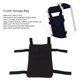 Crutch Storage Bag Hanging Carrying Pocket Pouch Portable Travel Organizer Lightweight for Walking Stick Black In Australia - Darrahopens