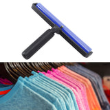 High Adhesion Blue Silicone Dust Roller Manual Dust Removal Roller Anti Static Cleaner Tool with Black Plastic Handle 14in