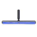 High Adhesion Blue Silicone Dust Roller Manual Dust Removal Roller Anti Static Cleaner Tool with Black Plastic Handle 16in