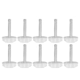 10PCS Leg Levelers Leveling Foot Adjustable PP Iron Screw On Easy Operation Furniture Levelers for Headboard Furniture