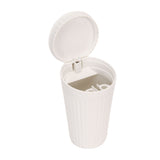 Portable Car Ashtray with Lid Double Smoke Hole White Car Covered Ashtray for Home Use Outdoor Travel