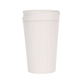 Portable Car Ashtray with Lid Double Smoke Hole White Car Covered Ashtray for Home Use Outdoor Travel