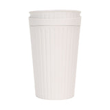 Portable Car Ashtray with Lid Double Smoke Hole White Car Covered Ashtray for Home Use Outdoor Travel