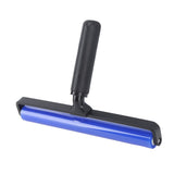 Static Roller Dust Removal Roller Super Sticky Blue Silicone Soft Static Action Cleaner Roller with Black Handle 12in