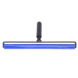 Static Roller Dust Removal Roller Super Sticky Blue Silicone Soft Static Action Cleaner Roller with Black Handle 16in