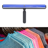 Static Roller Dust Removal Roller Super Sticky Blue Silicone Soft Static Action Cleaner Roller with Black Handle 16in