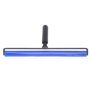 Static Roller Dust Removal Roller Super Sticky Blue Silicone Soft Static Action Cleaner Roller with Black Handle 18in