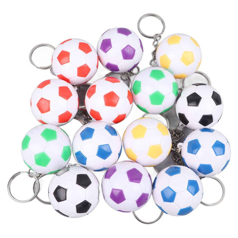 14pcs PVC Soccer Keychains Key Ring Football Keychains Waterproof Football Keyrings Sport Ball Key Chain Pull On Closure In Australia - Darrahopens