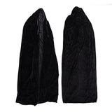 Hooded Cloak Large Witch Cape Black Velvet Comfortable to Wear Soft Touch Costume Cloak for Party Cosplay Roleplay