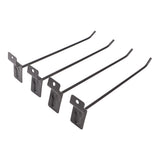 30PCS Panel Hooks Black Slatwall Hanger Thickened Easy Installation Anti Rust Display Pegs for Retail Garage