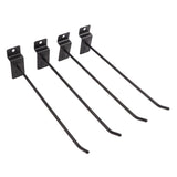 30PCS Panel Hooks Black Slatwall Hanger Thickened Easy Installation Anti Rust Display Pegs for Retail Garage