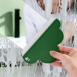 Water Blade PP Silicone Squeegee Efficient Fog Removal Hangable Mini Water Wiper for Bathroom Kitchen Window Green