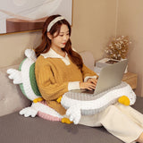 Cat Belly Pillow Memory Foam Slow Rebound Throw Pillow Goose Shape Fuzz Single Cushion Gray In Australia - Darrahopens