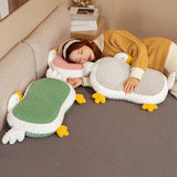 Cat Belly Pillow Memory Foam Slow Rebound Throw Pillow Goose Shape Fuzz Single Cushion Gray In Australia - Darrahopens