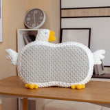Cat Belly Pillow Memory Foam Slow Rebound Throw Pillow Goose Shape Fuzz Single Cushion Gray In Australia - Darrahopens