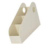 Desk Organizer Space Saving Multifunctional Desktop Storage Box for Office Dormitory Book Stationery Creamy Yellow S