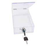 Thermostat Lock Box Large Universal Home Locking Thermostat Guard Clear Cover with Key for Thermostat On Wall