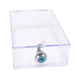 Thermostat Lock Box Large Universal Home Locking Thermostat Guard Clear Cover with Key for Thermostat On Wall