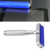 Blue Silicone Manual Roller Static Cleaner Tool Sticky Roller for Screen Film Hair Dust Remover Low Viscosity 8in
