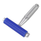 Silicone Manual Roller Cleaner Tool Laminated Static Lint Remover with Metal Handle Blue 6in