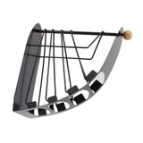 Remote Control Storage Rack Iron Holder Hollow 4 Compartment Remote Control Organizer Box for Desk Office