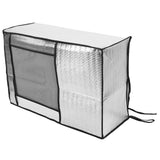 Silver AC Unit Cover Air Conditioner Unit Aluminum Foil Dustproof Rainproof Sunshield Cover 75x26x57cm / 29.5x10.2x22.4in In Australia - Darrahopens