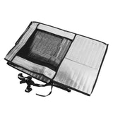 Silver AC Unit Cover Air Conditioner Unit Aluminum Foil Dustproof Rainproof Sunshield Cover 80x30x57cm / 31.5x11.8x22.4in