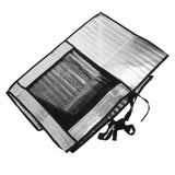 Silver AC Unit Cover Air Conditioner Unit Aluminum Foil Dustproof Rainproof Sunshield Cover 86x35x60cm / 33.9x13.8x23.6in
