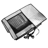 Silver AC Unit Cover Air Conditioner Unit Aluminum Foil Dustproof Rainproof Sunshield Cover 86x35x60cm / 33.9x13.8x23.6in