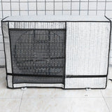Silver AC Unit Cover Air Conditioner Unit Aluminum Foil Dustproof Rainproof Sunshield Cover 86x35x60cm / 33.9x13.8x23.6in