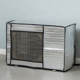 Silver AC Unit Cover Air Conditioner Unit Aluminum Foil Dustproof Rainproof Sunshield Cover 86x35x60cm / 33.9x13.8x23.6in