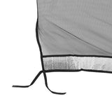 Silver AC Unit Cover Air Conditioner Unit Aluminum Foil Dustproof Rainproof Sunshield Cover 96x40x70cm / 37.8x15.7x27.6in