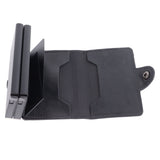 Card Holder Black Card Case RFID Blocking Aluminium Alloy PU Anti Degaussing Large Capacity Withstand Wear Card Wallet