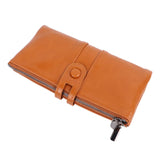 Women Wallet RFID Blocking Large Capacity Zipper Closure PU Leather Retro Style Lady Wallet In Australia - Darrahopens
