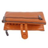 Women Wallet RFID Blocking Large Capacity Zipper Closure PU Leather Retro Style Lady Wallet