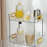 Desktop Organizer 2 Tier Ample Space Modern Storage Rack Shelves for Office Bedroom Home Decoration Transparent In Australia - Darrahopens